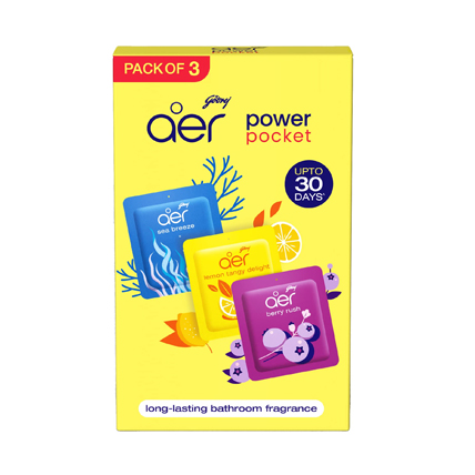 Godrej Toilet Freshener Aer Power Pocket Pack Of 3